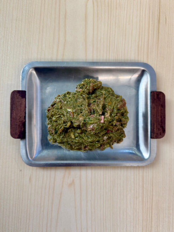 Raw Grind - Turkey, Pork & Seafood Foundation Raw Grind For Dogs in Scoop-able Container or Portioned Patties