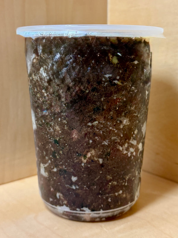 Pork, Chicken & Seafood Foundation Raw Grind For Dogs, Scoop-able Container or Patties
